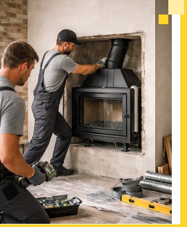 Установка каминных топок в Сочи: монтаж, подключение