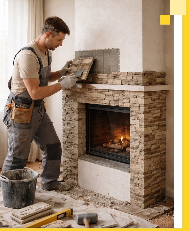 Изготовление и монтаж каминов для дома под ключ в Сочи