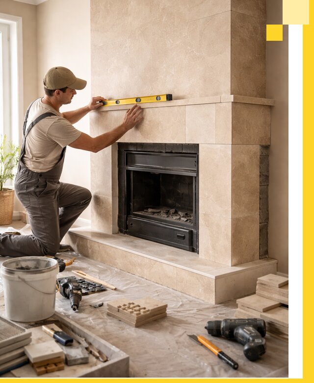 Установка и монтаж каминов в частном доме под ключ в Сочи