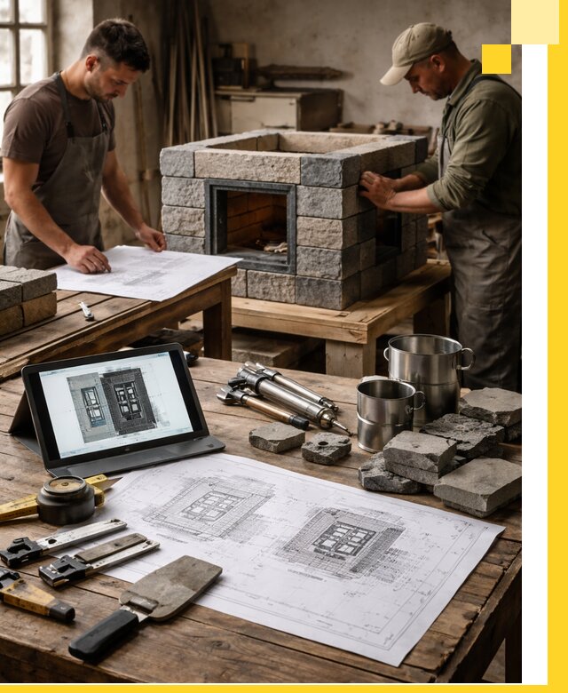 Разработка проектов печей с согласованием и монтажом в Сочи