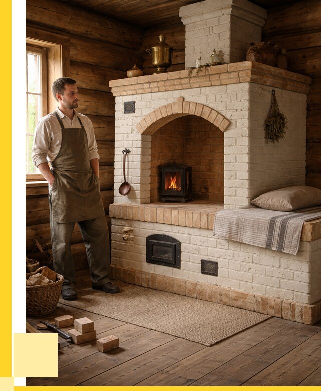 Русские печи с лежанкой под ключ в Сочи от 155040 р. ЭриданСчи