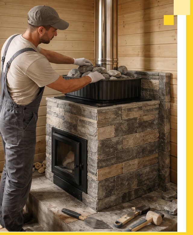 Печи для парной в Сочи, производство, монтаж и обслуживание