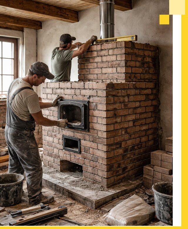 Печи для загородного дома под ключ в Сочи — монтаж и сервис