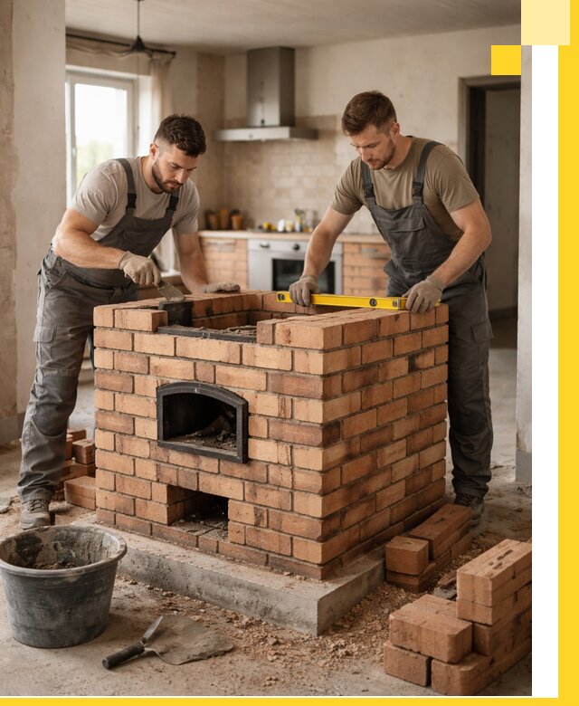 Установка и монтаж печей в частном доме в Сочи под ключ