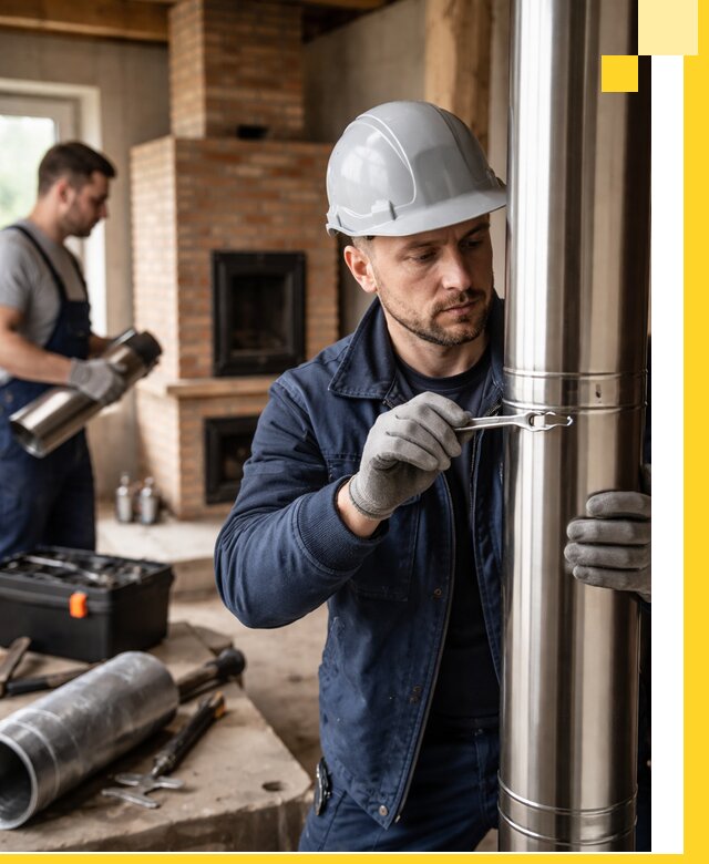 Профессиональный монтаж дымоходов для печей в Сочи