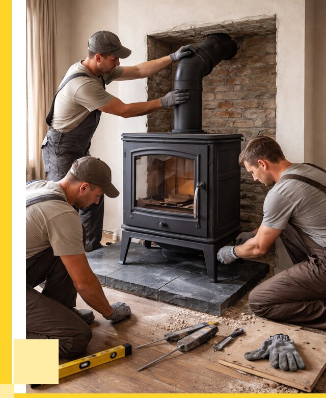 Монтаж печи камина в частном доме в Сочи от 25840 р. | ЭриданСчи