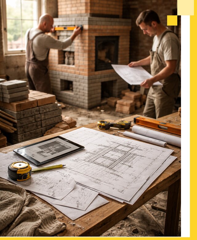 Проекты печей и каминов с индивидуальным дизайном в Сочи