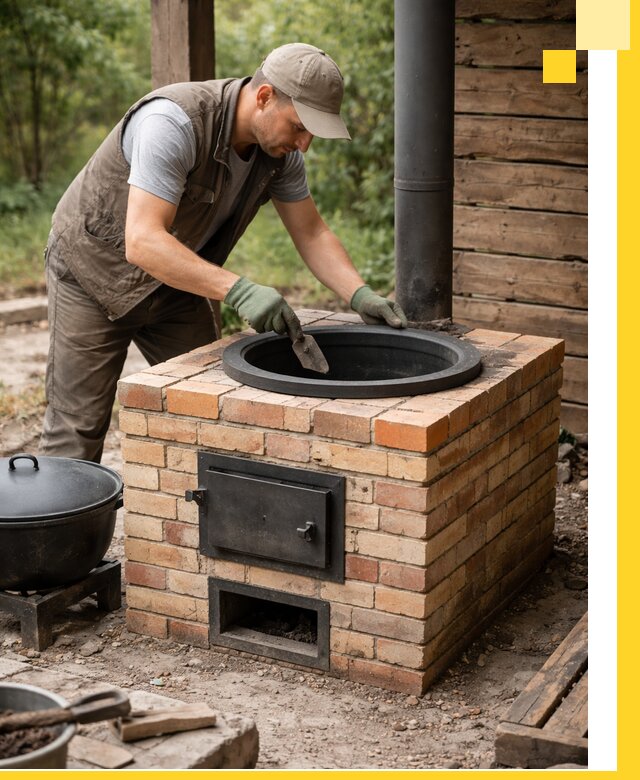 Изготовление и установка печей для казана в Сочи под ключ