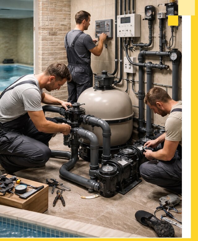 Комплексное оборудование для бассейнов под ключ в Сочи