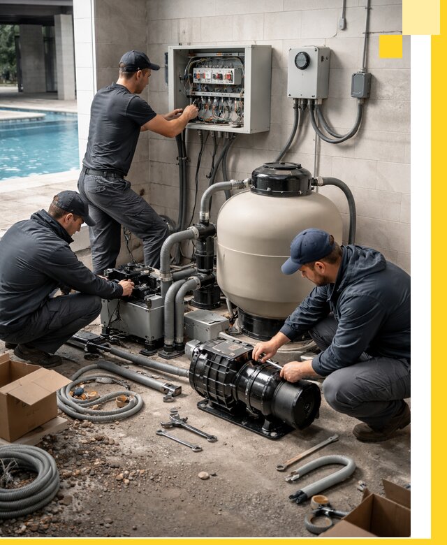 Профессиональный монтаж оборудования для бассейнов в Сочи