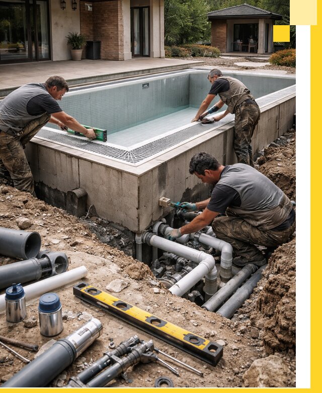 Строительство переливных бассейнов в Сочи под ключ