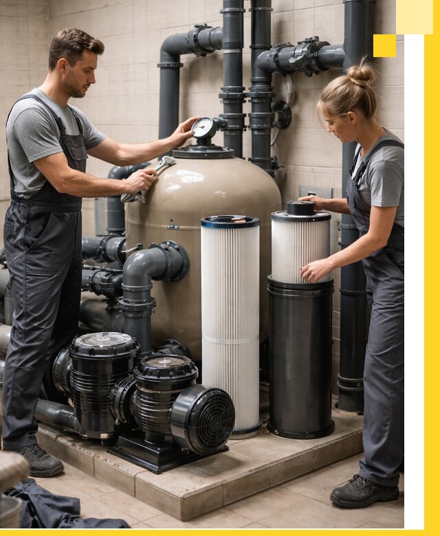 Фильтры и системы фильтрации для бассейнов в Сочи