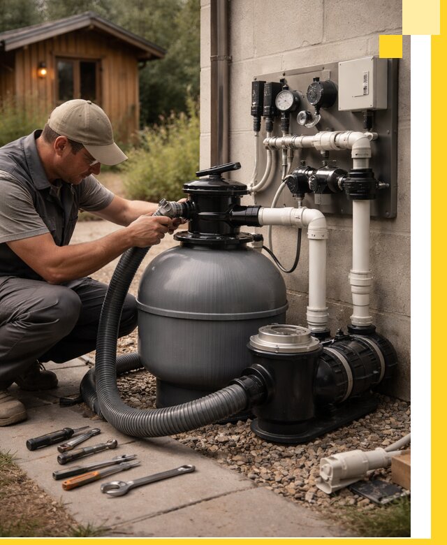 Продажа и монтаж фильтров и насосов для бассейнов в Сочи