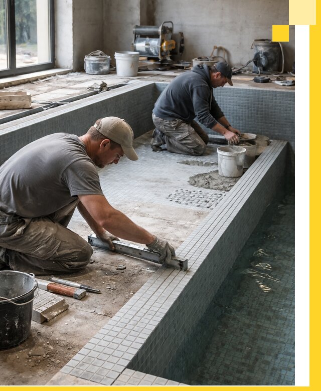 Строительство бассейна в частном доме в Сочи под ключ