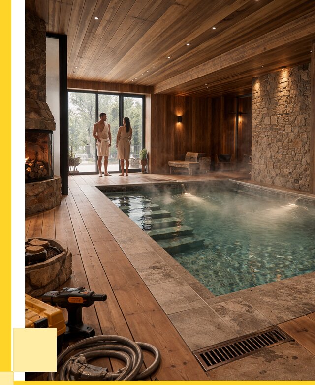 Проекты бань с бассейном под ключ в Сочи от 77520 р., ЭриданСчи