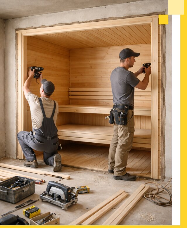 Монтаж саун под ключ в Сочи — проектирование и установка