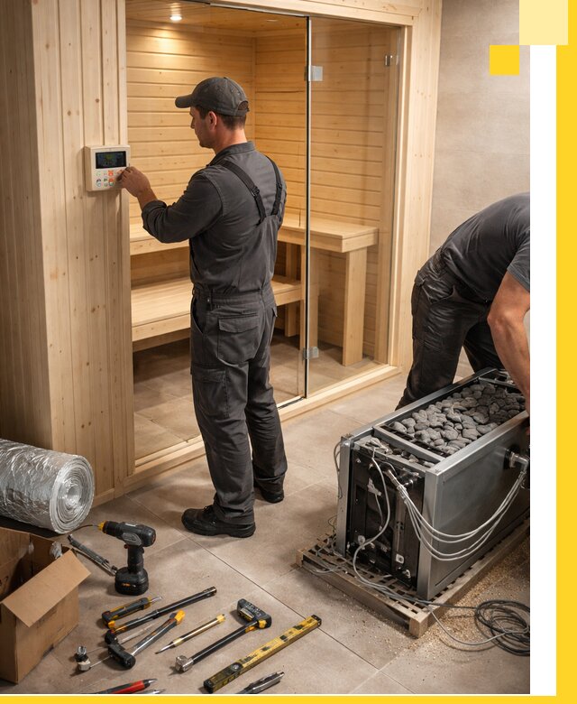 Поставка, установка и монтаж электрических саун в Сочи