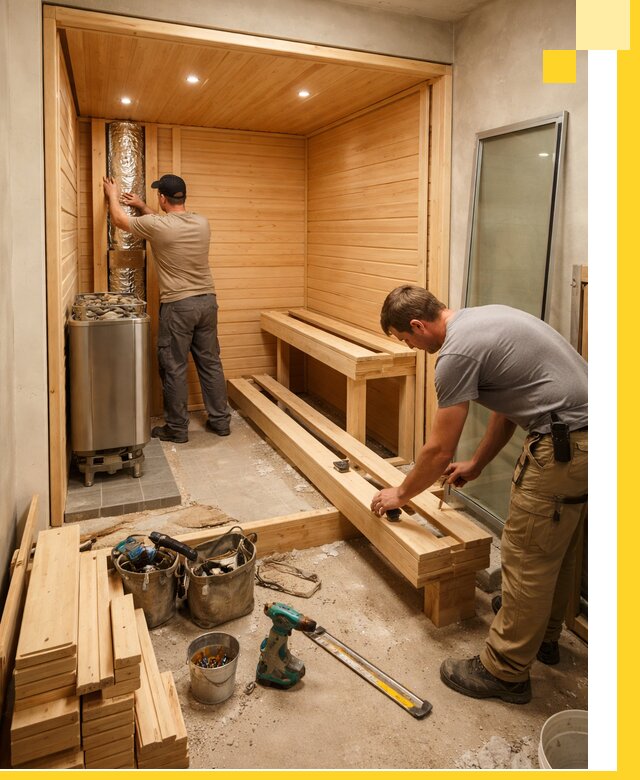 Проектирование и установка домашних саун под ключ в Сочи