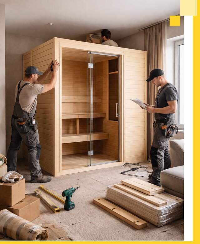 Установка и благоустройство саун в квартире в Сочи