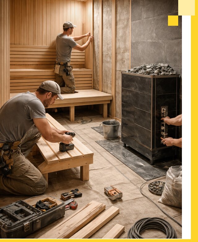Дизайн и строительство интерьерных саун под ключ в Сочи