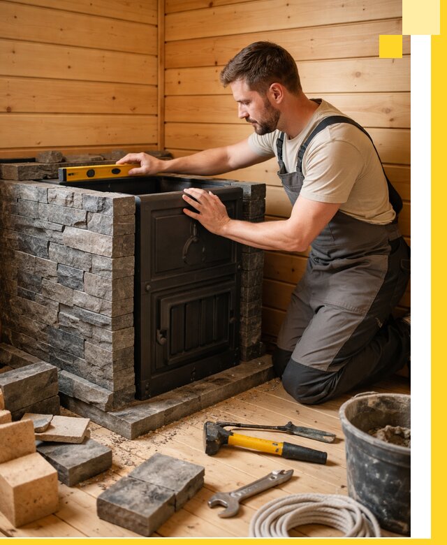 Производство и установка печей для саун под ключ в Сочи