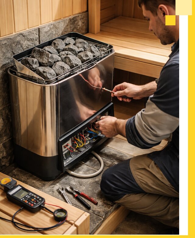 Продажа и установка электрокаменок для саун в Сочи