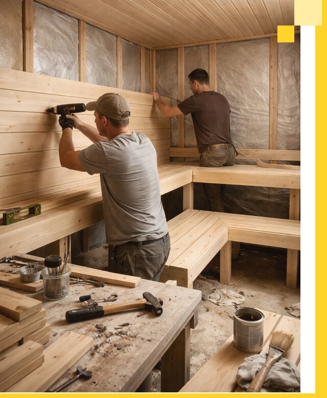 Профессиональная отделка бань и саун под ключ в Сочи