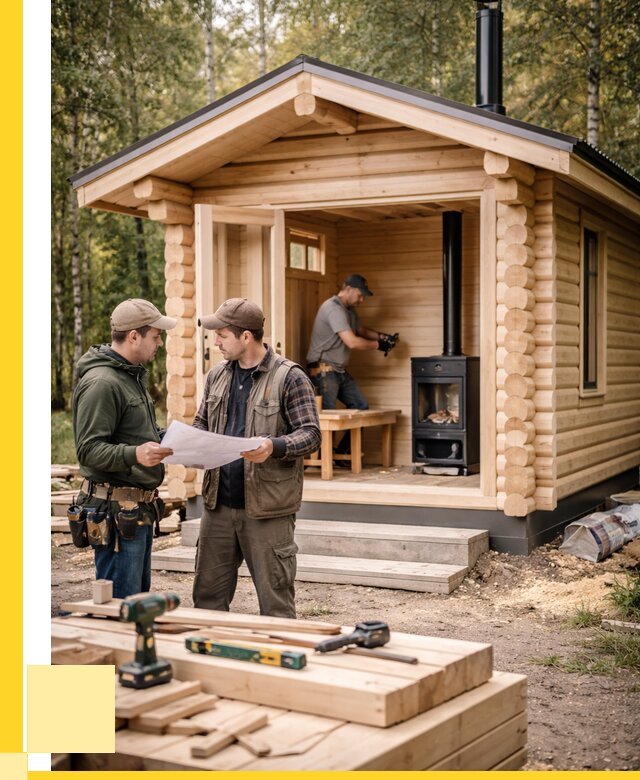 Монтаж бань под ключ в Сочи — от 206720 р. | ЭриданСчи