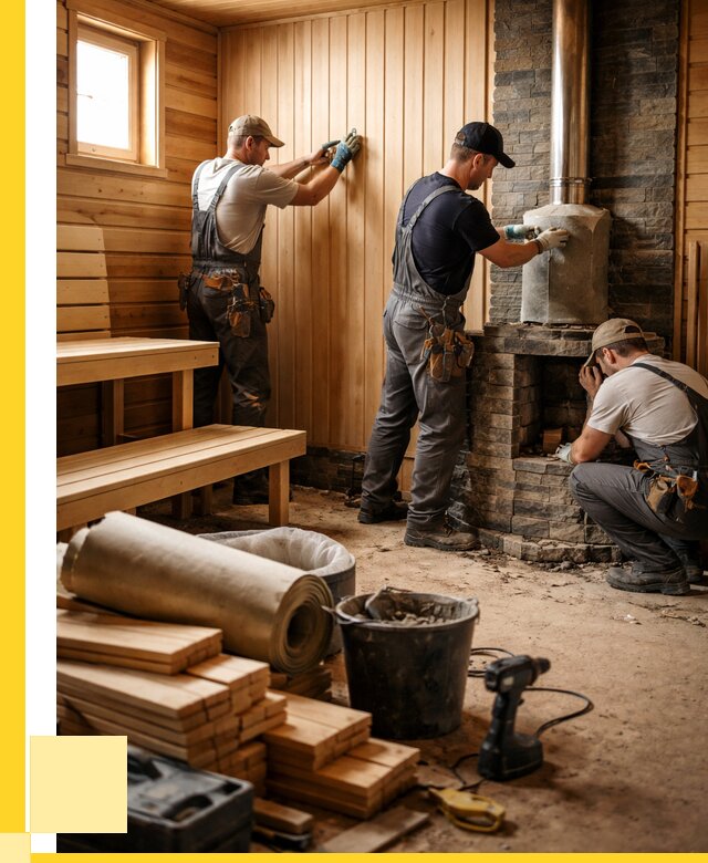 Ремонт бань под ключ в Сочи от 46512 р. | ЭриданСчи