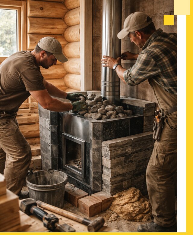 Строительство и отделка русских бань под ключ в Сочи