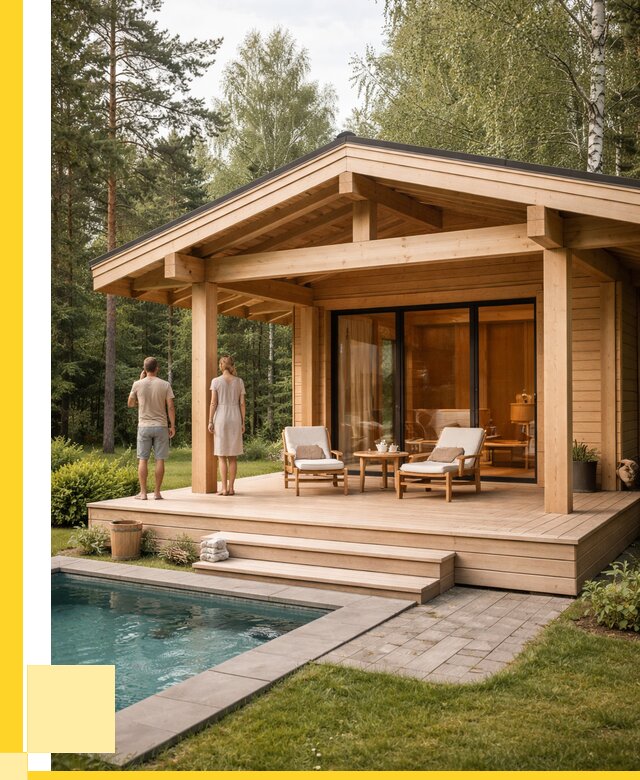 Бани с террасой под ключ в Сочи от 620160 р. | ЭриданСчи