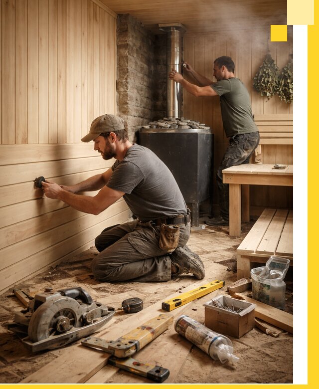 Полное строительство и оснащение парных под ключ в Сочи