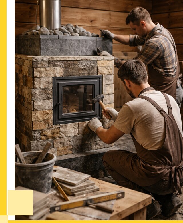 Облицовка банной печи в Сочи от 15504 р. | ЭриданСчи