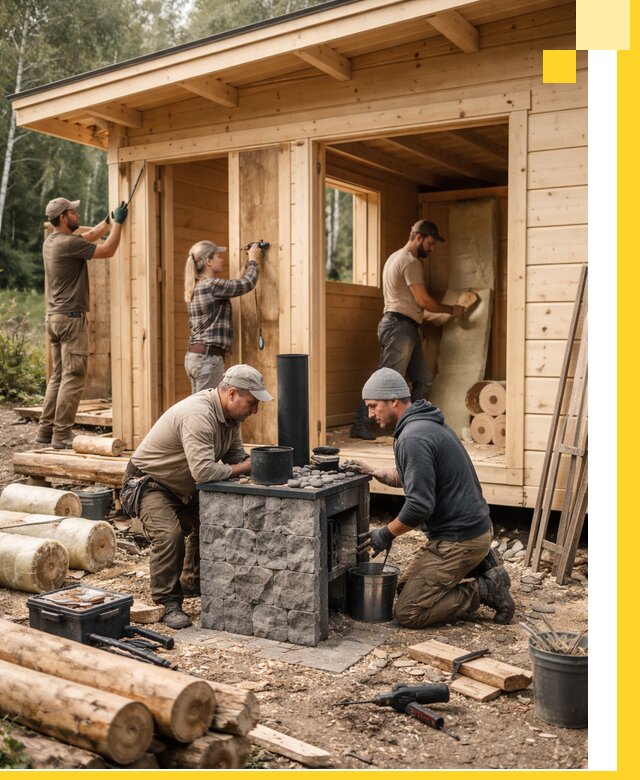 Купить баню под ключ в Сочи строительство монтаж отделка