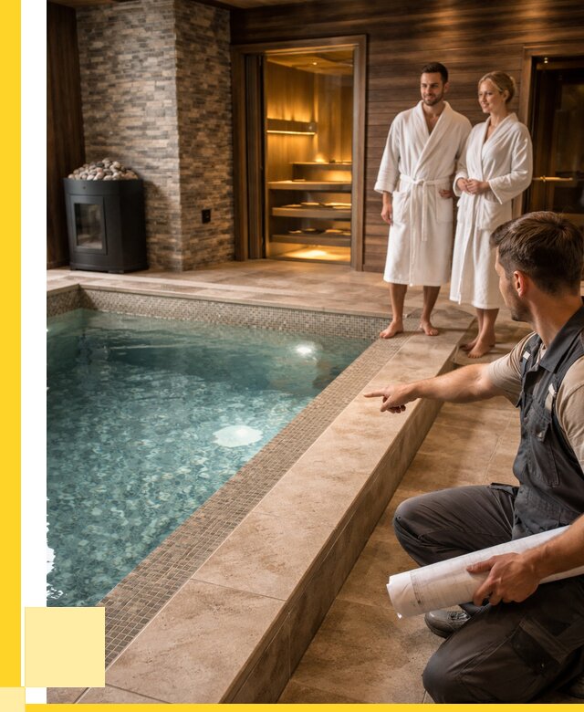 Проект бани с бассейном под ключ в Сочи от 67184 р. | ЭриданСчи