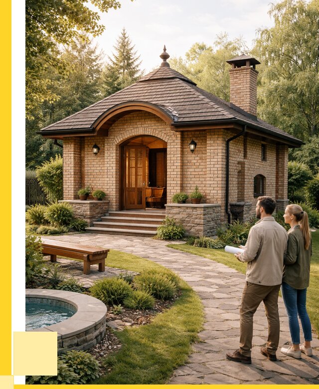 Проект кирпичной бани в Сочи от 31008 р. | ЭриданСчи