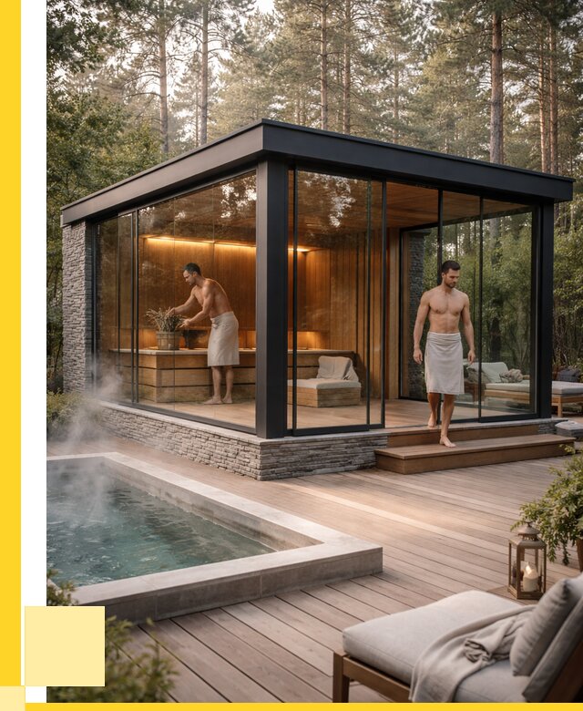 Стеклянные бани и двери в Сочи от 465120 р. | ЭриданСчи