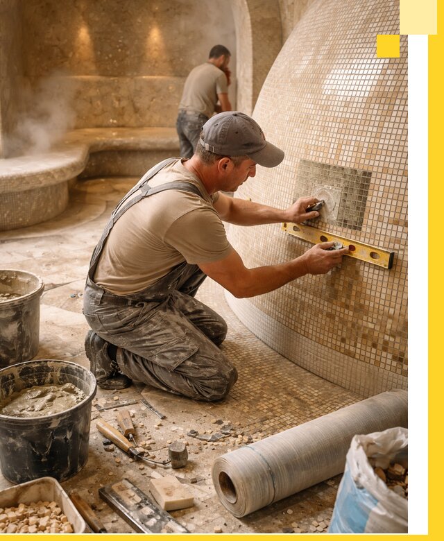 Хамам под ключ в Сочи: проектирование, строительство, отделка