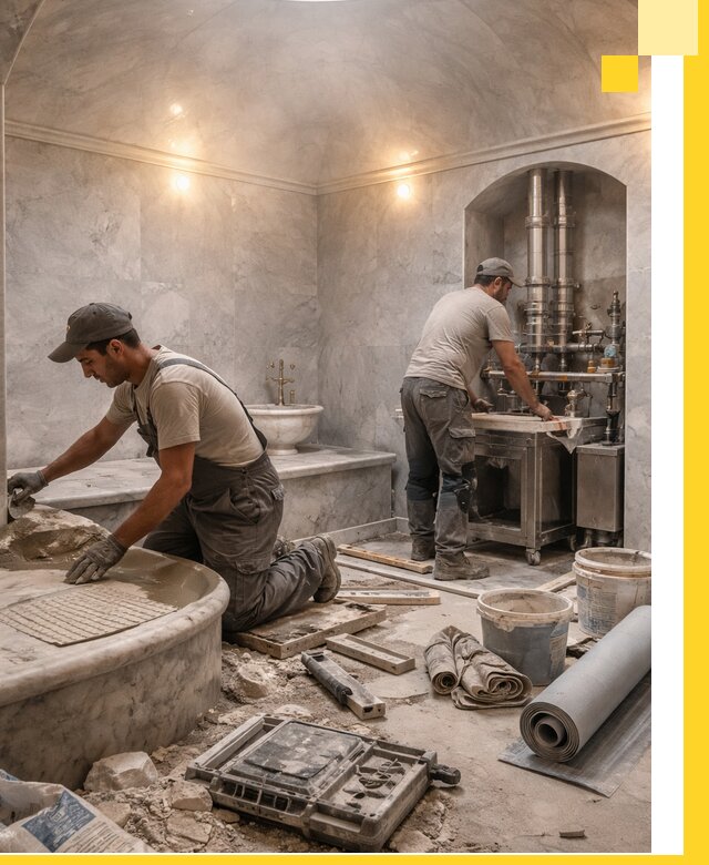 Строительство турецких бань хаммам под ключ в Сочи