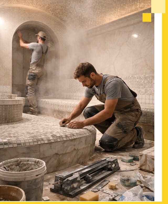 Профессиональный дизайн хамама и SPA под ключ в Сочи