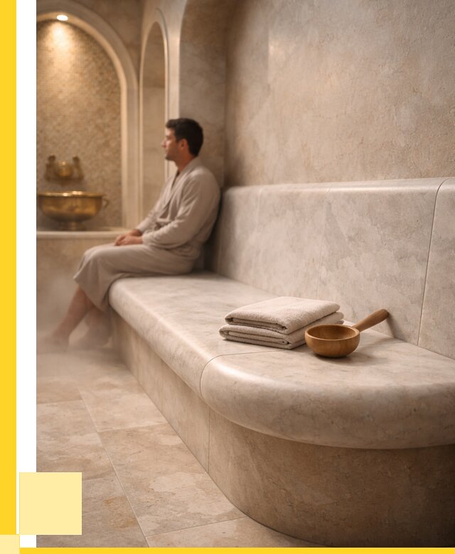 Сиденья для хамама в Сочи под ключ от 12403 р. | ЭриданСчи