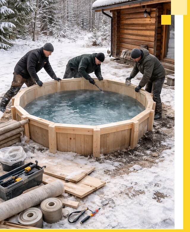 Изготовление и установка ледяных купелей под ключ в Сочи