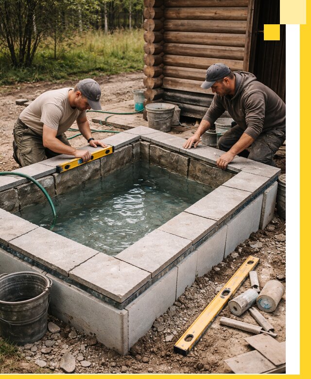 Изготовление и установка холодных купелей под ключ в Сочи