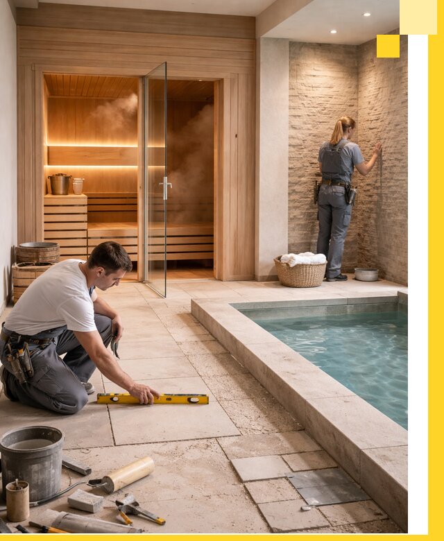 Комплексный дизайн и отделка интерьеров SPA под ключ в Сочи